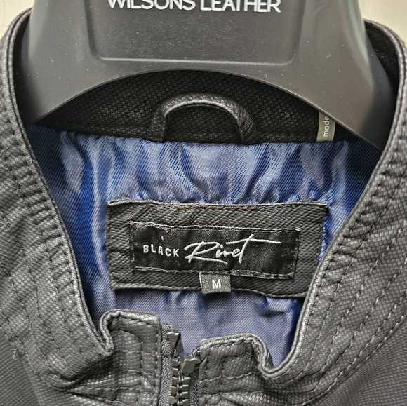 Wilson's Leather Black Rivet Men's Jacket - Picture 7 of 7